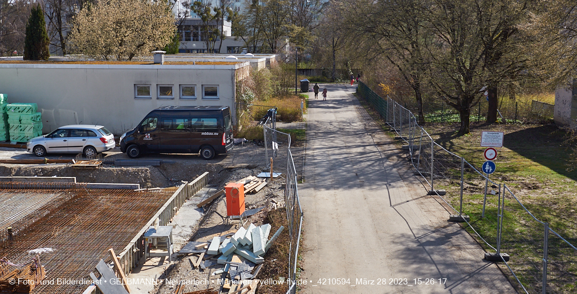28.03.2023 - Baustelle Haus für Kinder in Neuperlach